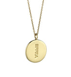 Home Pendant Set in Polished Gold