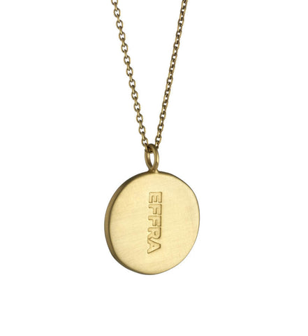 Home Ring and Pendant Set in Matte Gold