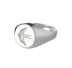 Mens Home Ring in Silver