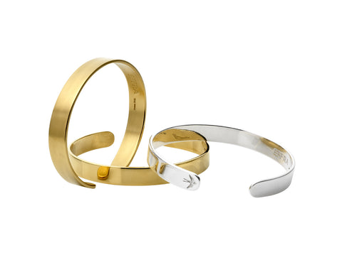 Mens Brixton Cuff in Polished Gold