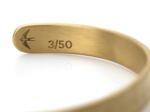 Mens Acre Cuff in Matte Gold