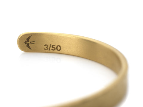 Womens Acre Cuff in Matte Gold