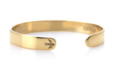 Mens Brixton Cuff in Polished Gold