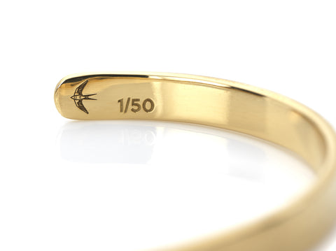 Womens Acre Cuff in Polished Gold