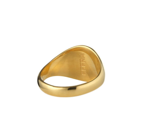 Womens Home Ring in Polished Gold