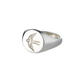 Womens Home Ring in Silver
